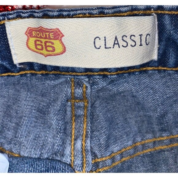 Women's Route 66 Classic Fit Denim Blue Jeans Size 16S Short NWT High Rise - Picture 10 of 11